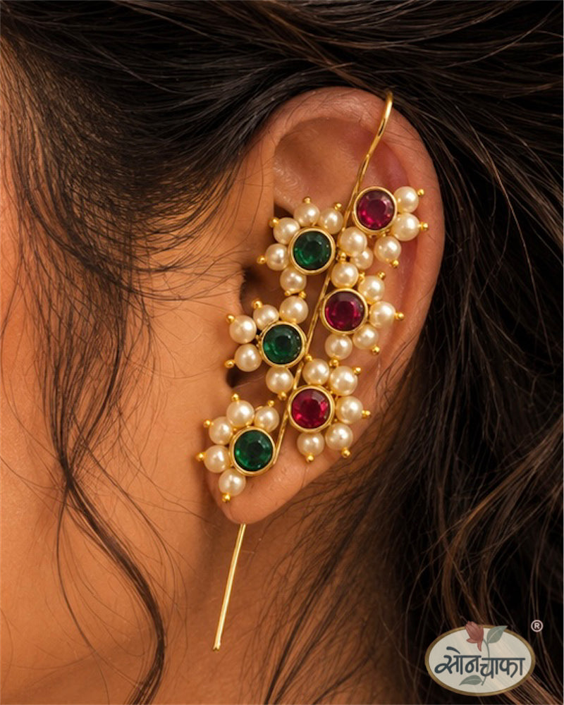 BRILLIANT MOTI EAR-CUFF