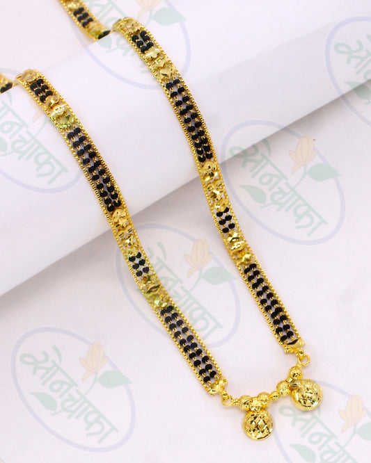BLACK BEADS DESIGNER MANGALSUTRA