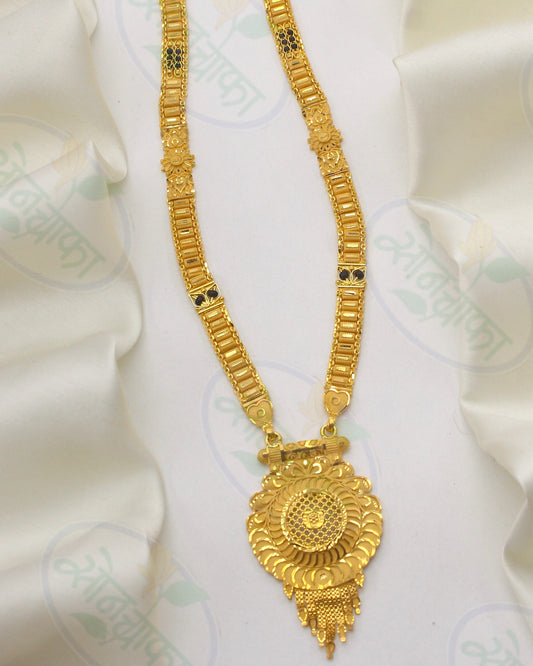 GLEAMING GLAM GOLD PLATED MANGALSUTRA