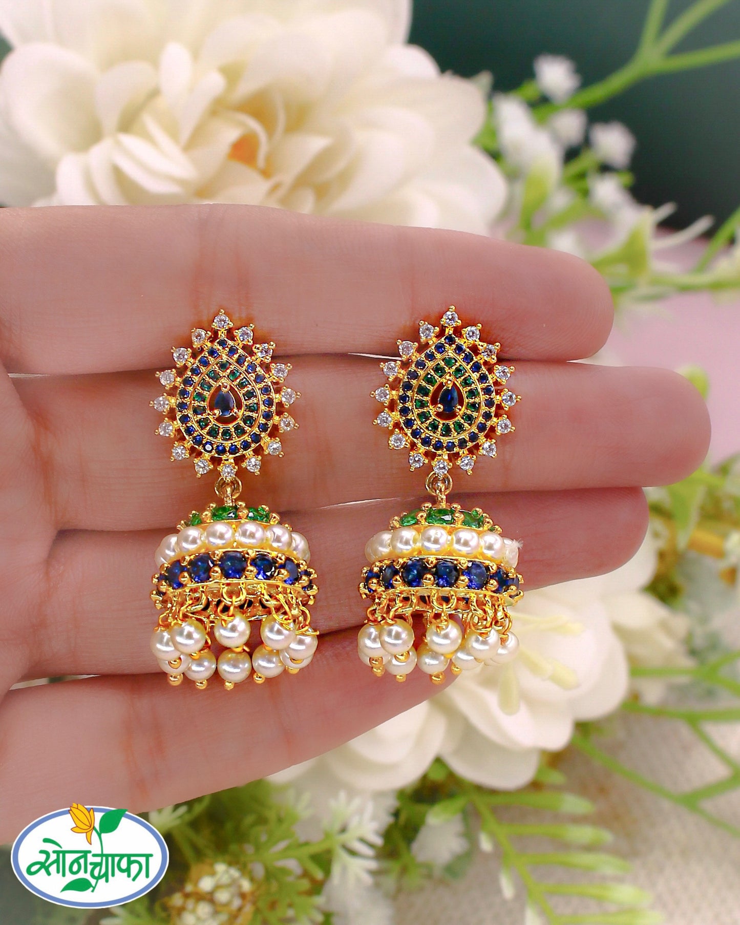 ALLURING MOTI JHUMKI