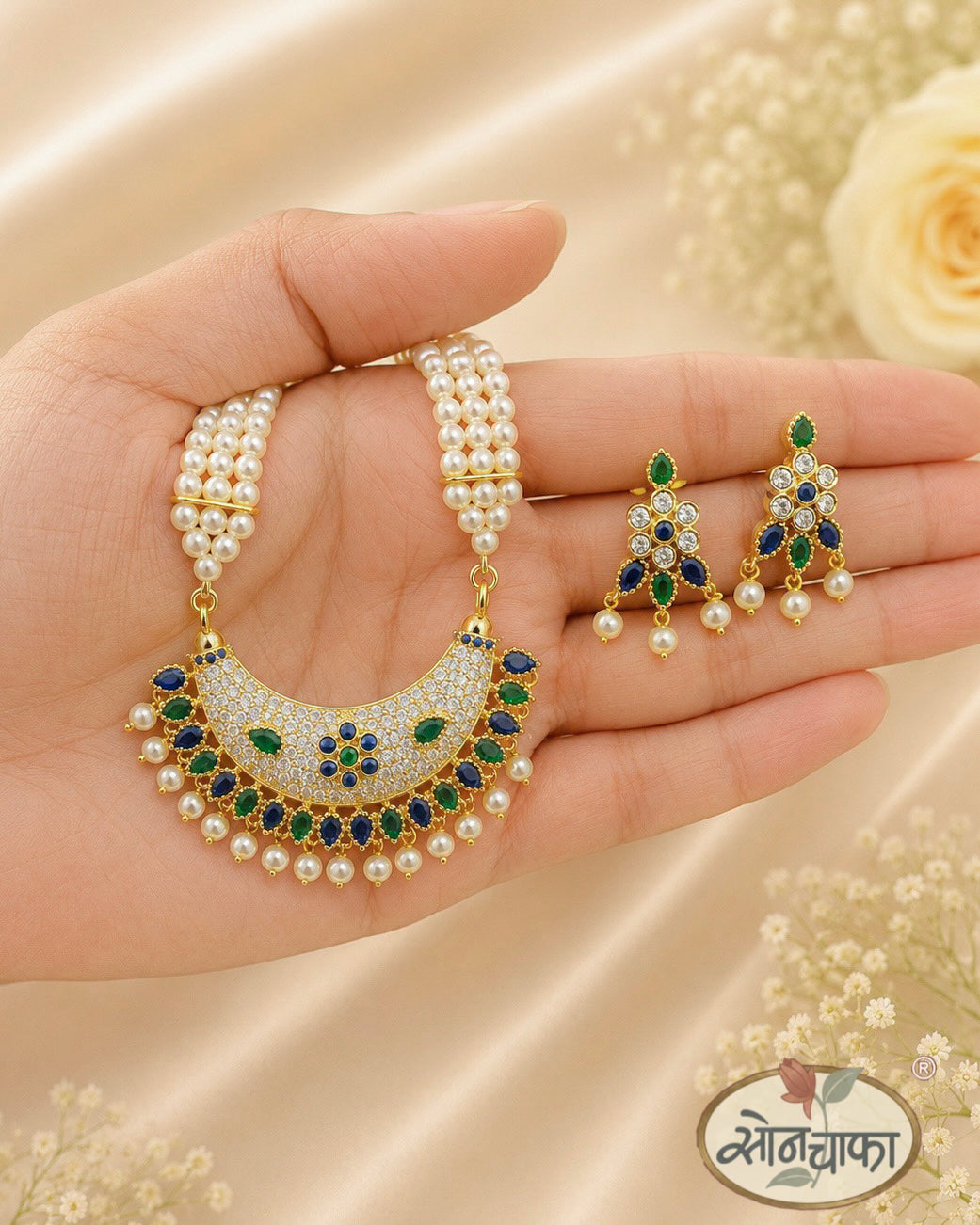HALF MOON DESIGNER NECKLACE