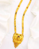 GLEAMING GLOSSY PEACOCK MANGALSUTRA