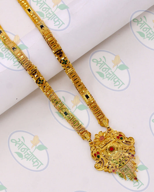ALLURING GOLD PLATED MANGALSUTRA