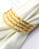 FANCY GOLDEN STONE BANGLES