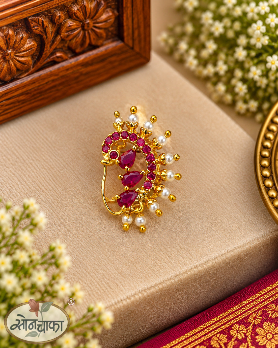 PINK STONE PEACOCK NATH