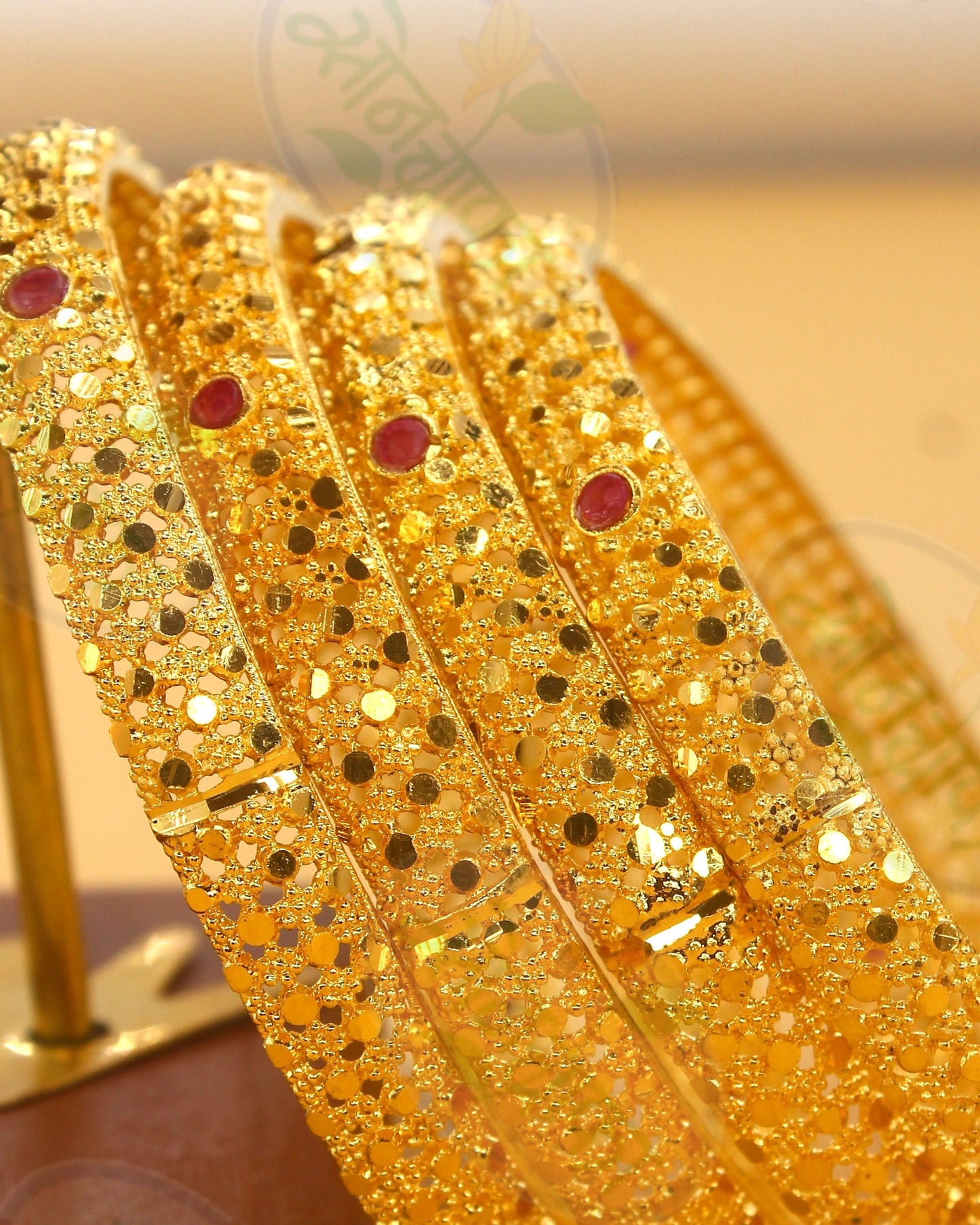 IMPRESSIVE GOLD PLATED BANGLES