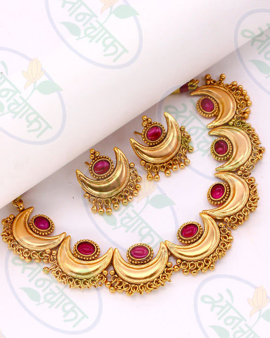 HALF MOON DESIGNER NECKLACE