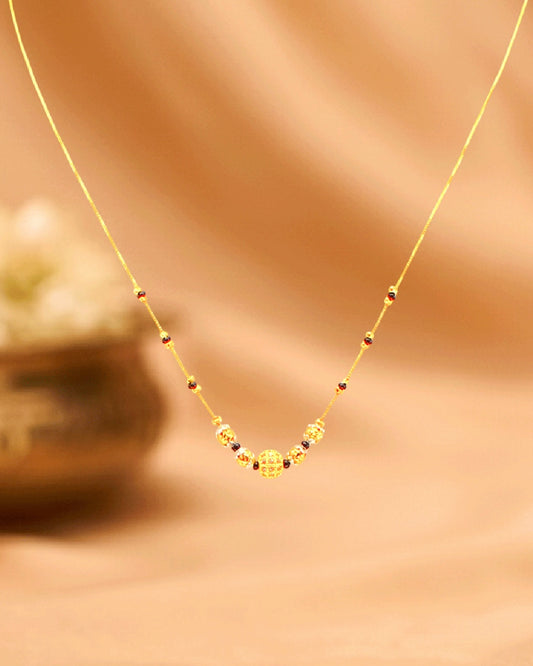 DESIGNER GOLDEN BEADS MANGALSUTRA