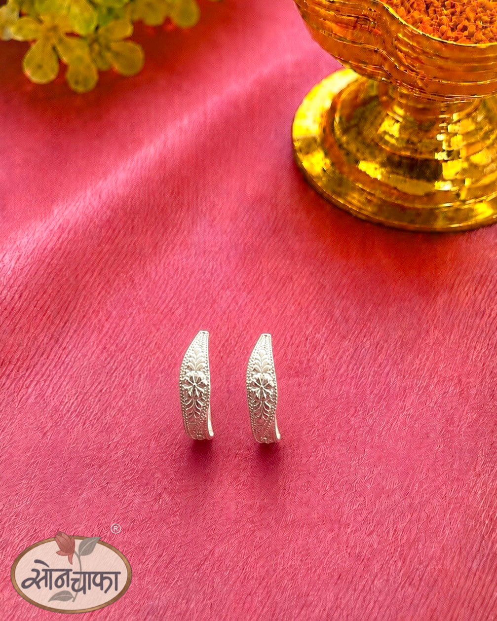 FLORET WITH LEAF DESIGNER JODAVI