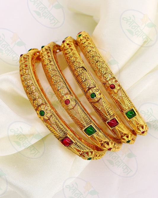 ETHNIC GOLDEN BANGLES