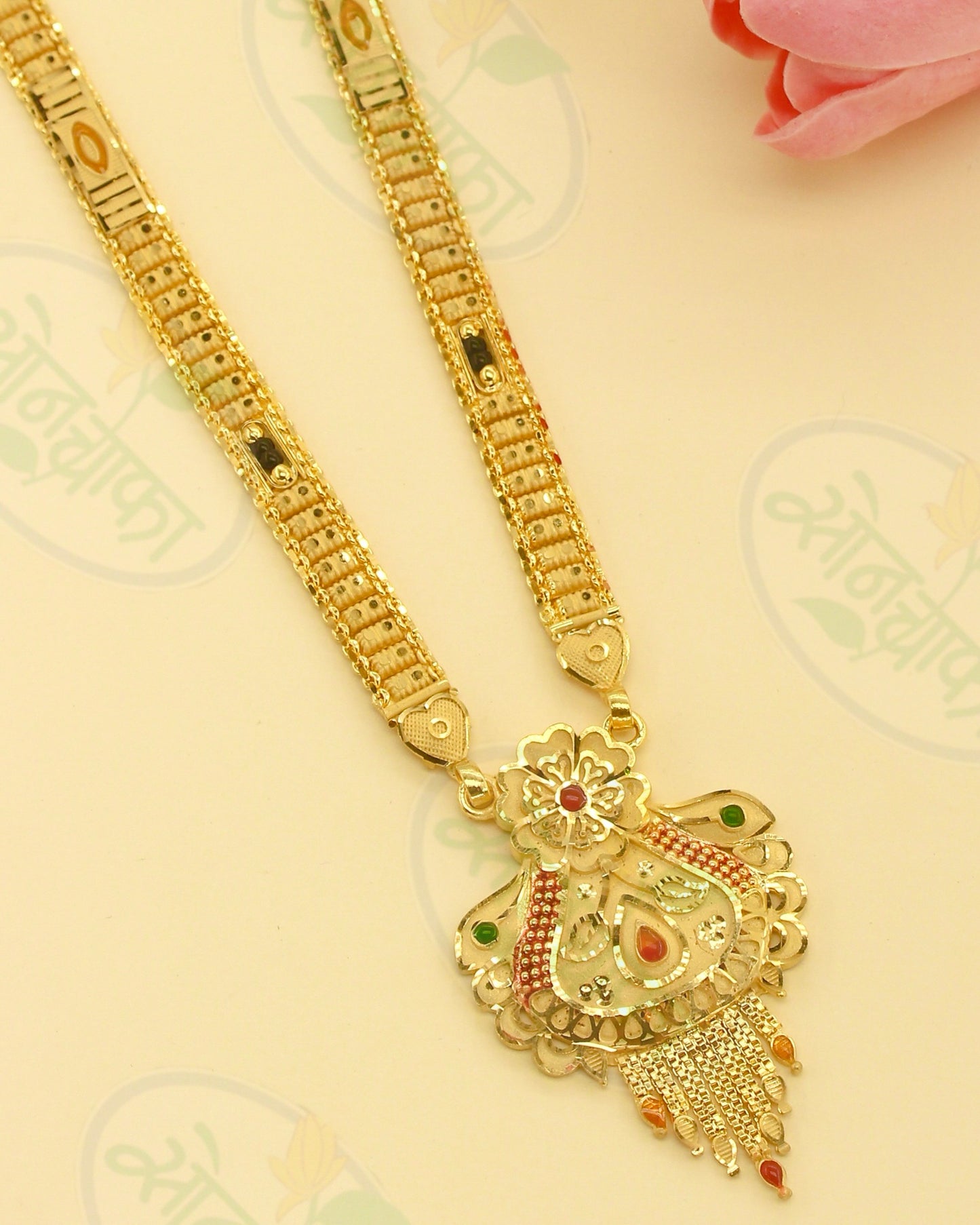 LEAF WITH FLORET DESIGNER MANGALSUTRA