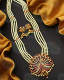 IMPRESSIVE PEACOCK DESIGNER NECKLACE