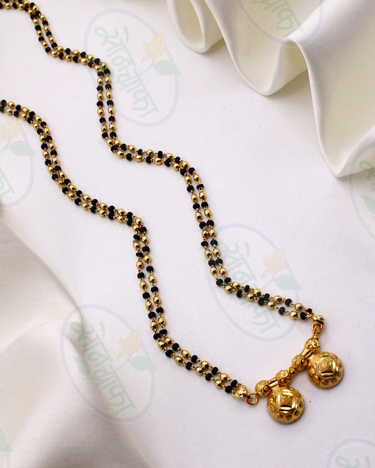 IMPRESSIVE GOLD PLATED MANGALSUTRA
