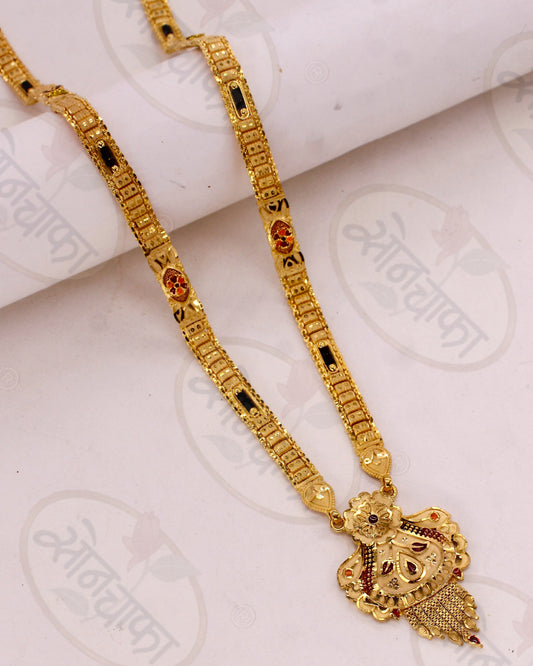 BRILLIANT  GOLD PLATED MANGALSUTRA