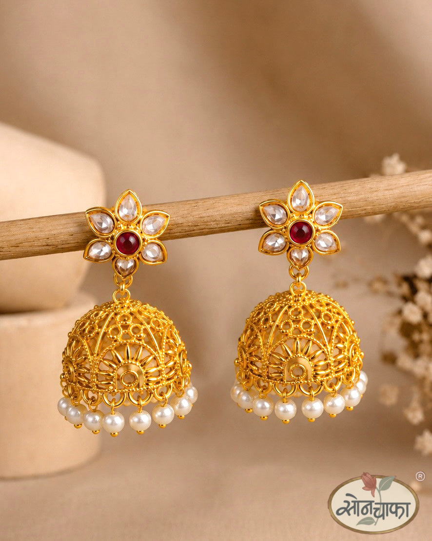 ALLURING ANTIQUE JHUMKA EARRINGS
