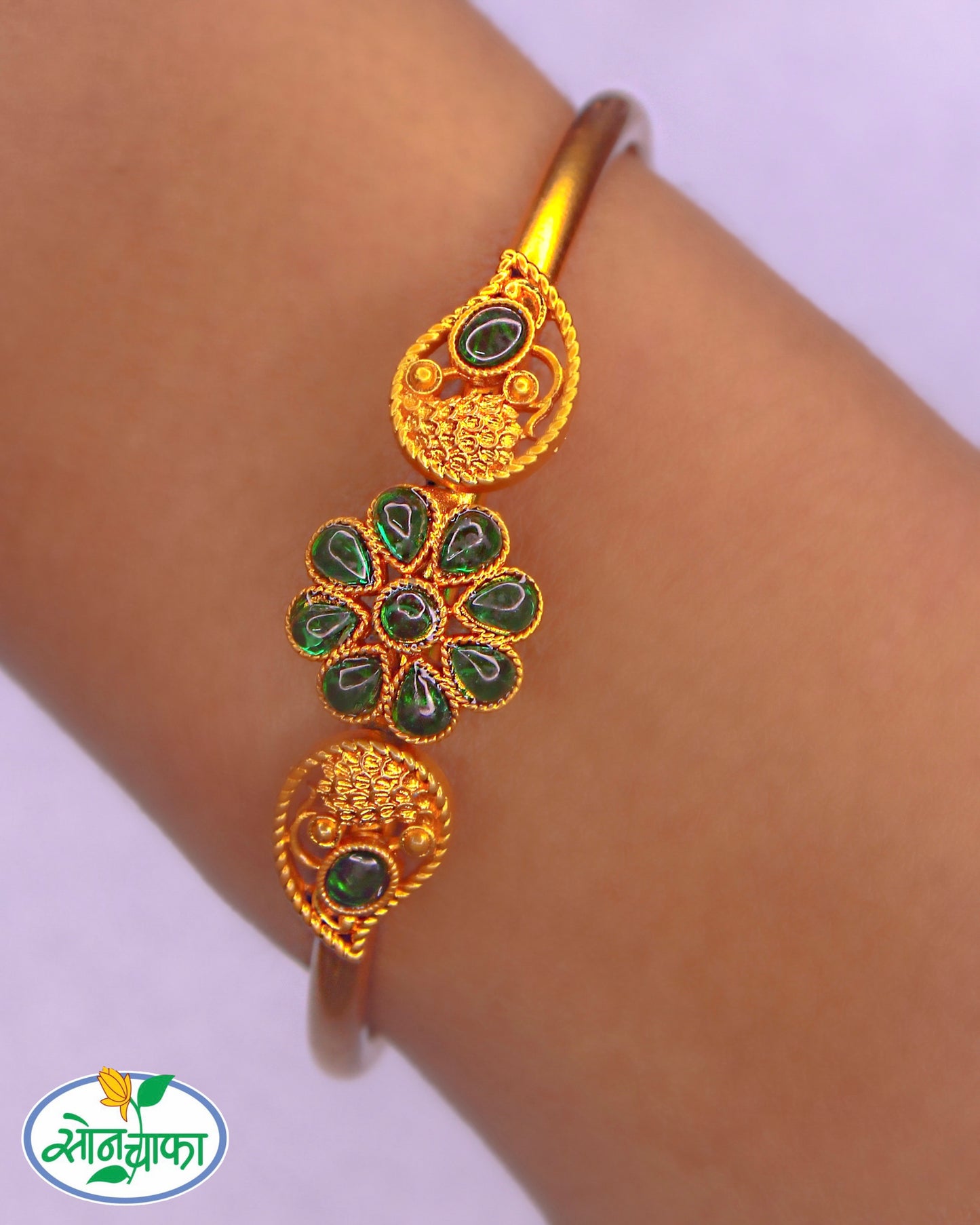 LEAF WITH FLORET DESIGNER KADA