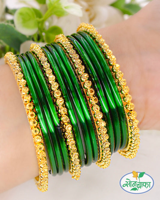 ENTICING GOLD TONE BANGLES