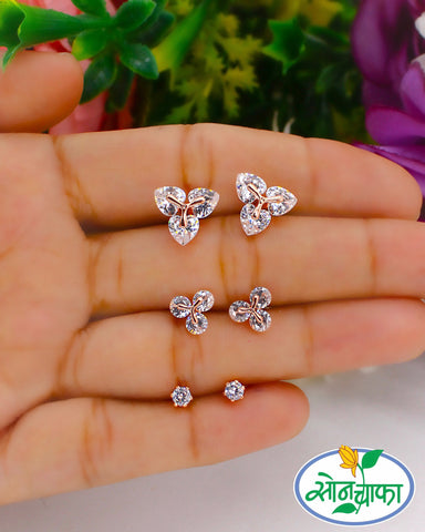 MODISH CHARM DIAMOND EAR-STUDS