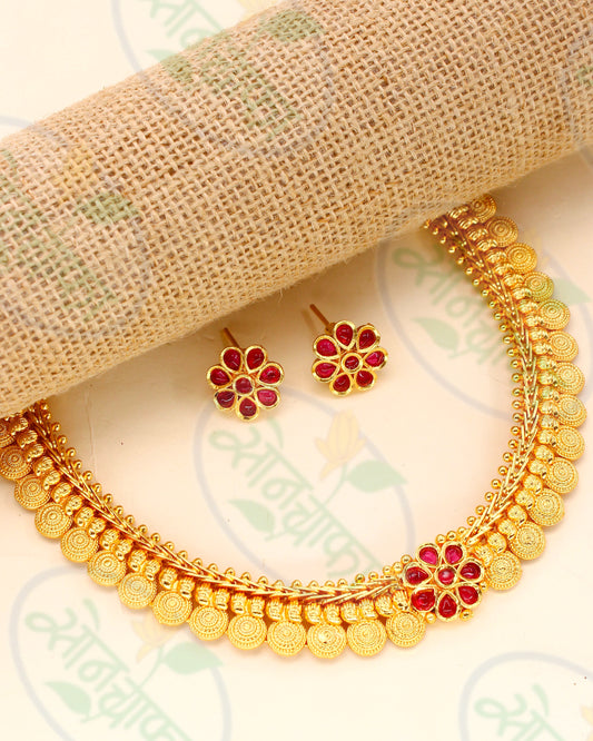 FLORET MATTE FINISH NECKLACE