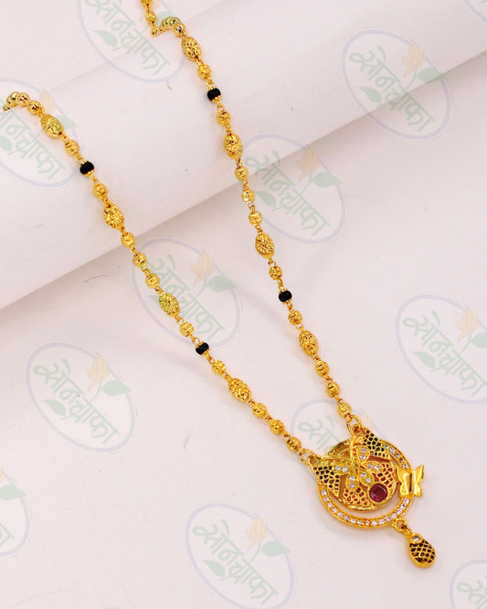 SHORT GOLD PLATED MANGALSUTRA