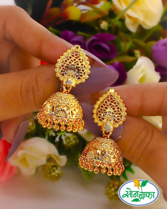 GOLDEN GLEAM JUMKA EARRINGS