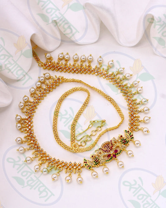 BEAUTIFUL PEARL BEADS MEKHALA