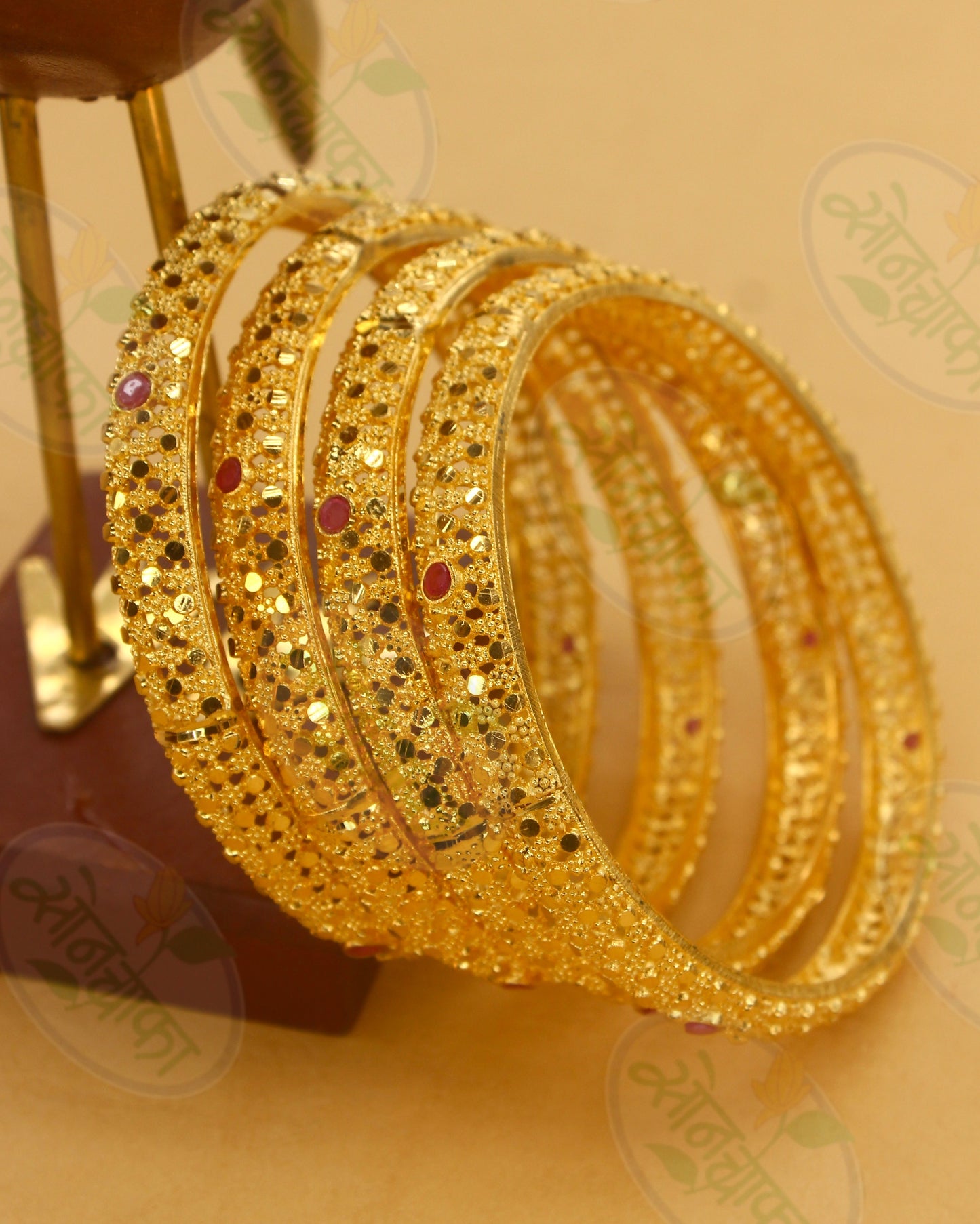 IMPRESSIVE GOLD PLATED BANGLES