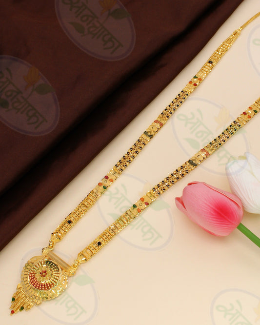 BLACK BEADS DESIGNER MANGALSUTRA