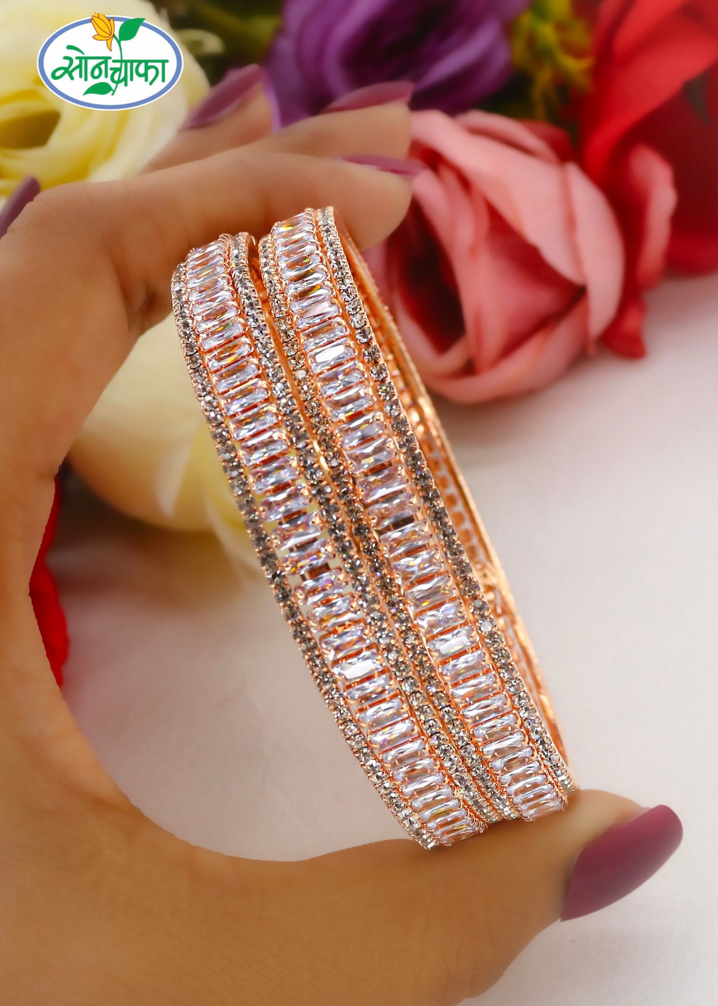 FANCY DIAMOND BANGLES