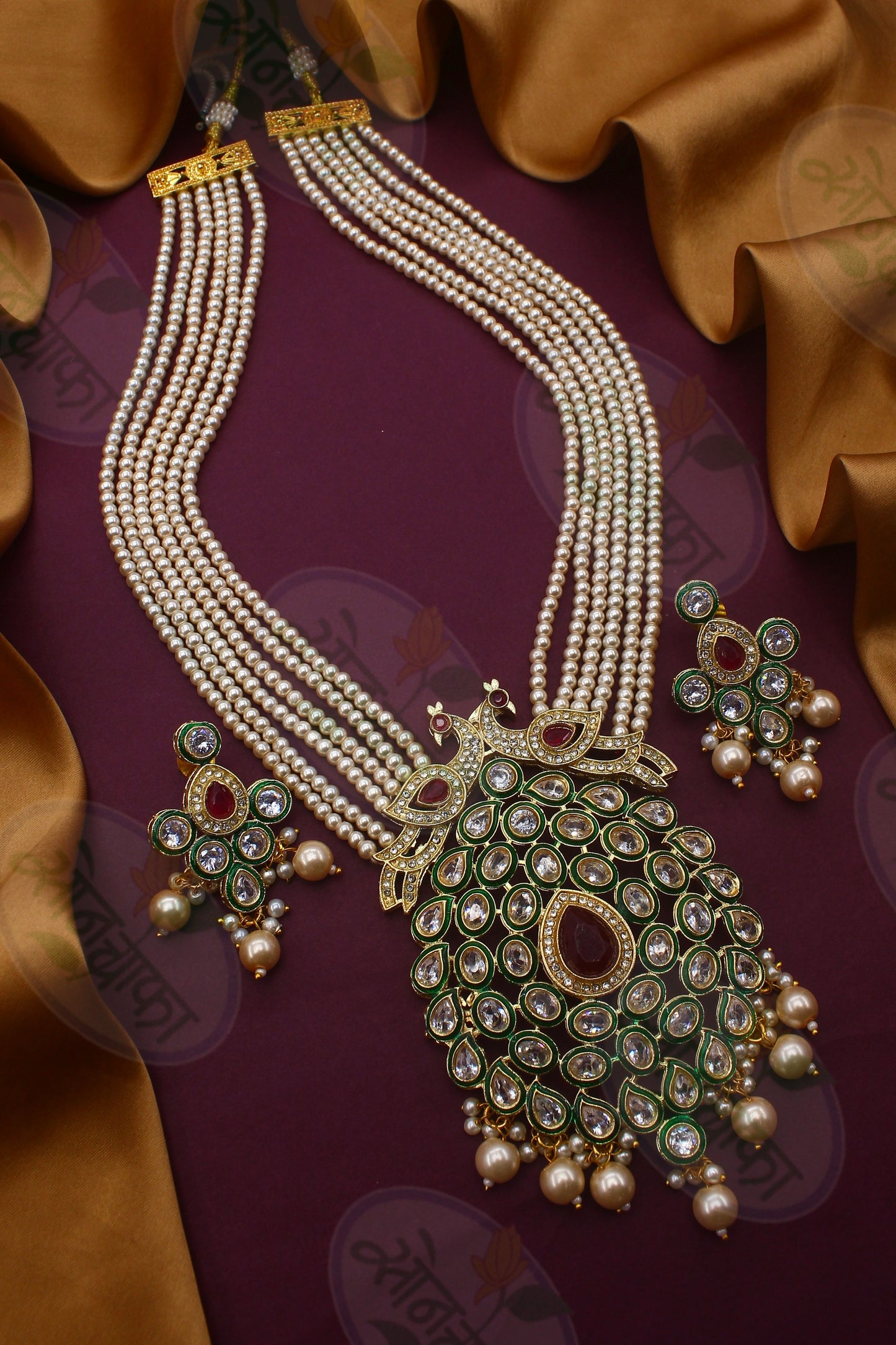 BRILLIANT PEACOCK DESIGNER NECKLACE