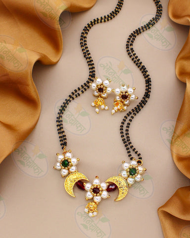 DELICATE PEARL CHANDRAKOR MANGALSUTRA