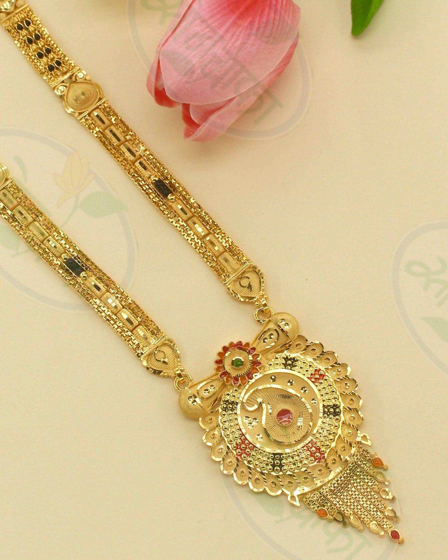 SPARKLING GOLD PLATED MANGALSUTRA