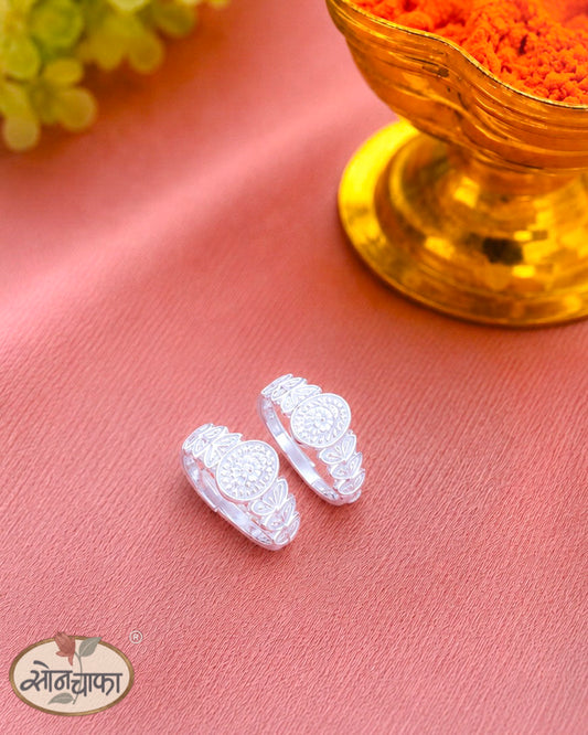 FLORAL SHELL  SILVER JODAVI