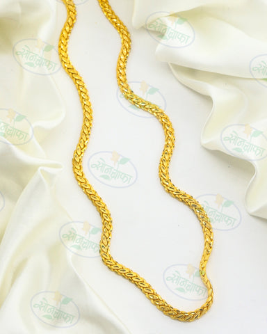 ROYAL GLOSSY GOLD PLATED CHAIN