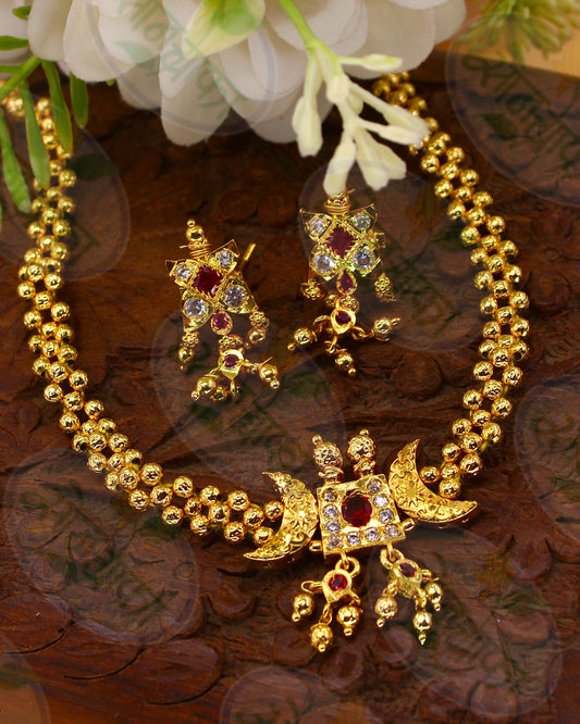 CHANDRACOR THUSHI NECKLACE SET