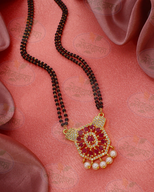 PINK STONE DESIGNER MANGALSUTRA