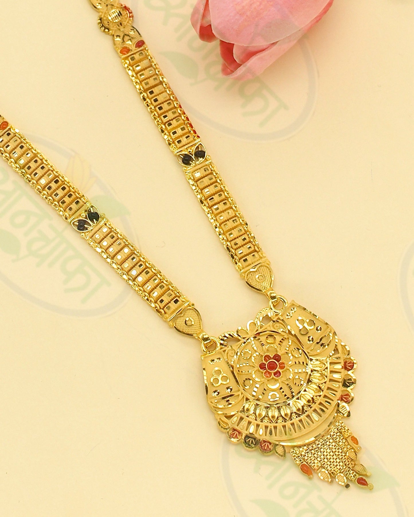 PATTI PATTERN GOLD PLATED MANGALSUTRA