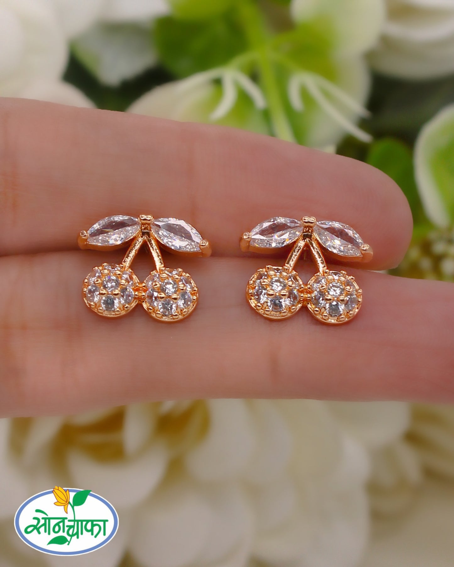 FASHIONABLE DIAMOND EARRINGS