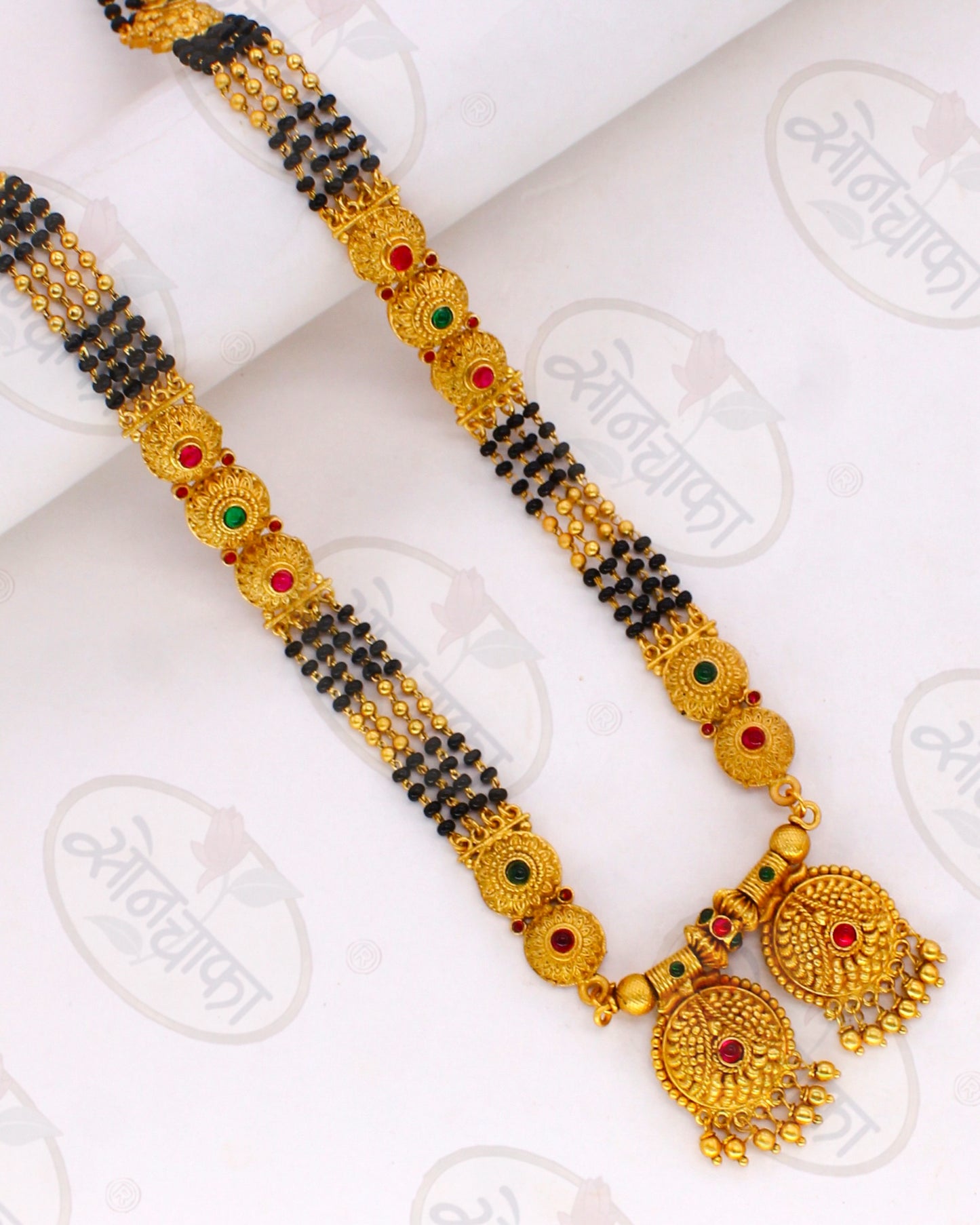 DESIGNER BLACK BEADS MANGALSUTRA