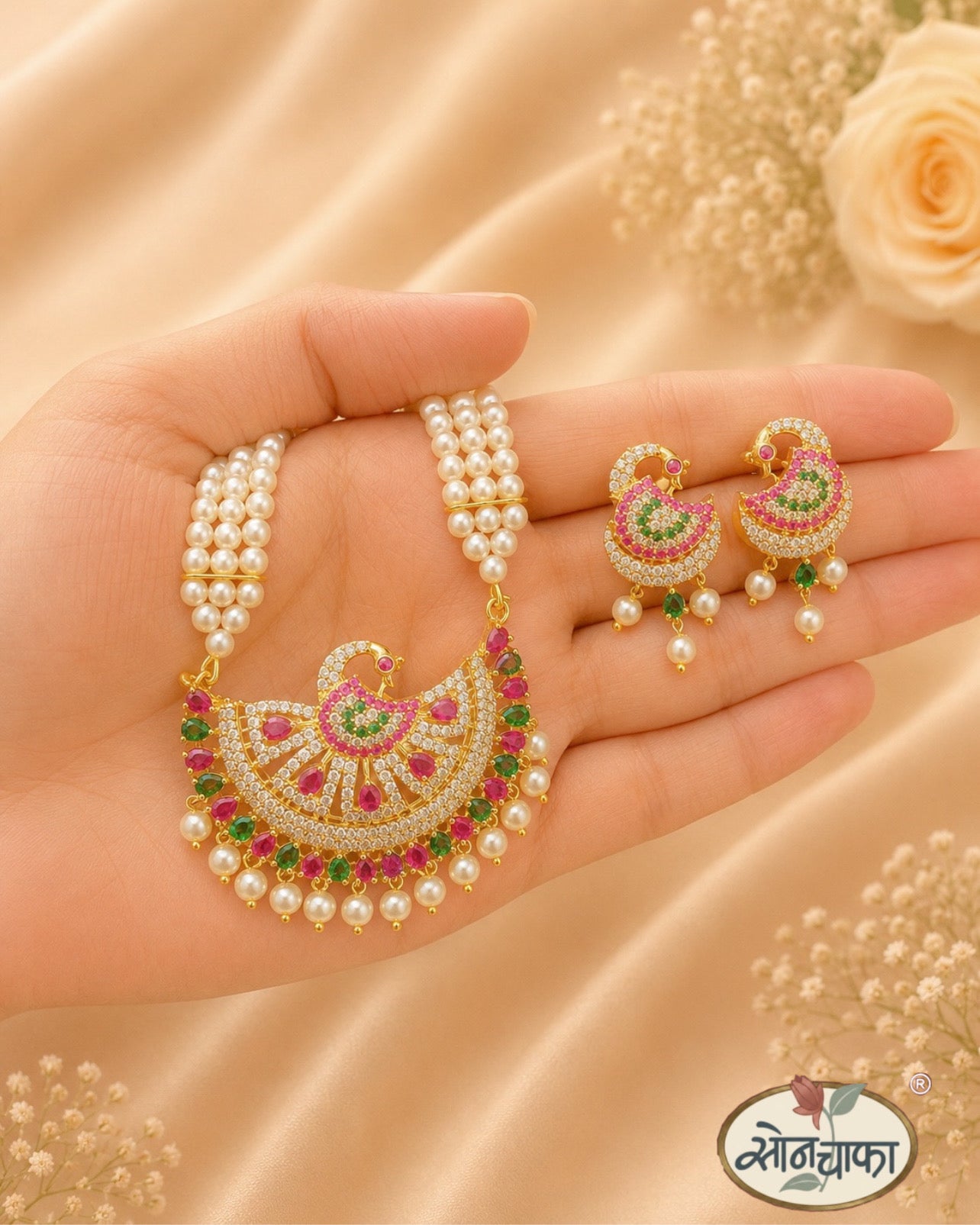 GRACEFUL PEACOCK NECKLACE