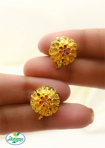 PREETY FLORAL DESIGNER EARRINGS