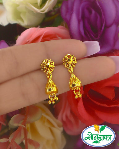 PRETTY GOLD PLATED JHUMKI