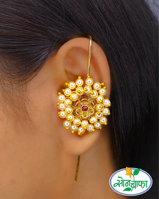 GORGEOUS PEARL EAR-CUFF