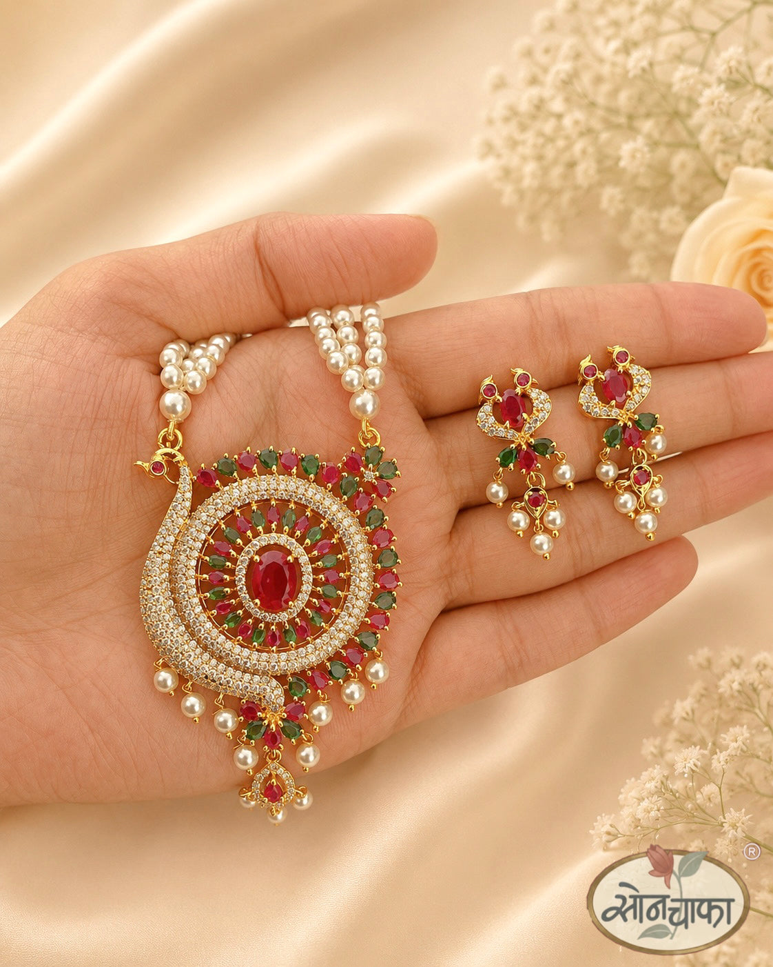 IMPRESSIVE PEACOCK NECKLACE