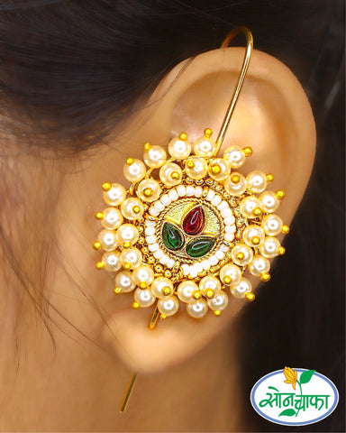 ARTISTIC PEARL EAR-CUFF