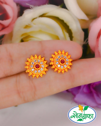 DESIGNER TEMPLE STUDS