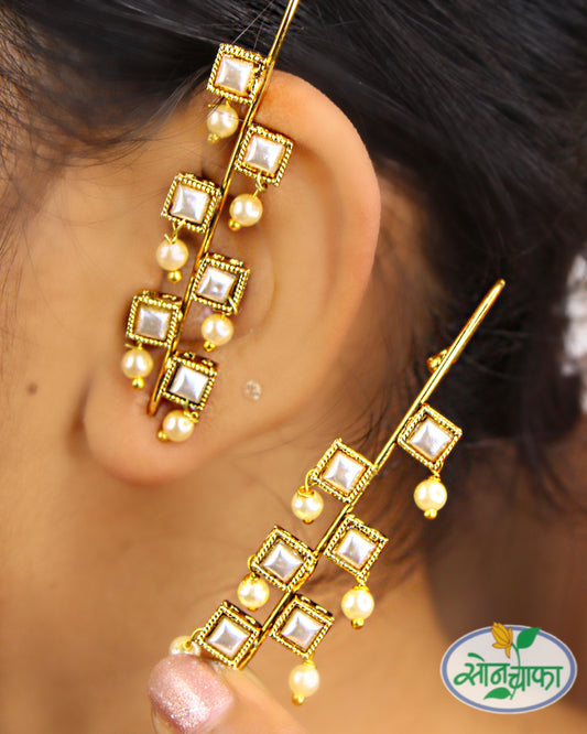 SQUARE DESIGNER EAR-CUFF