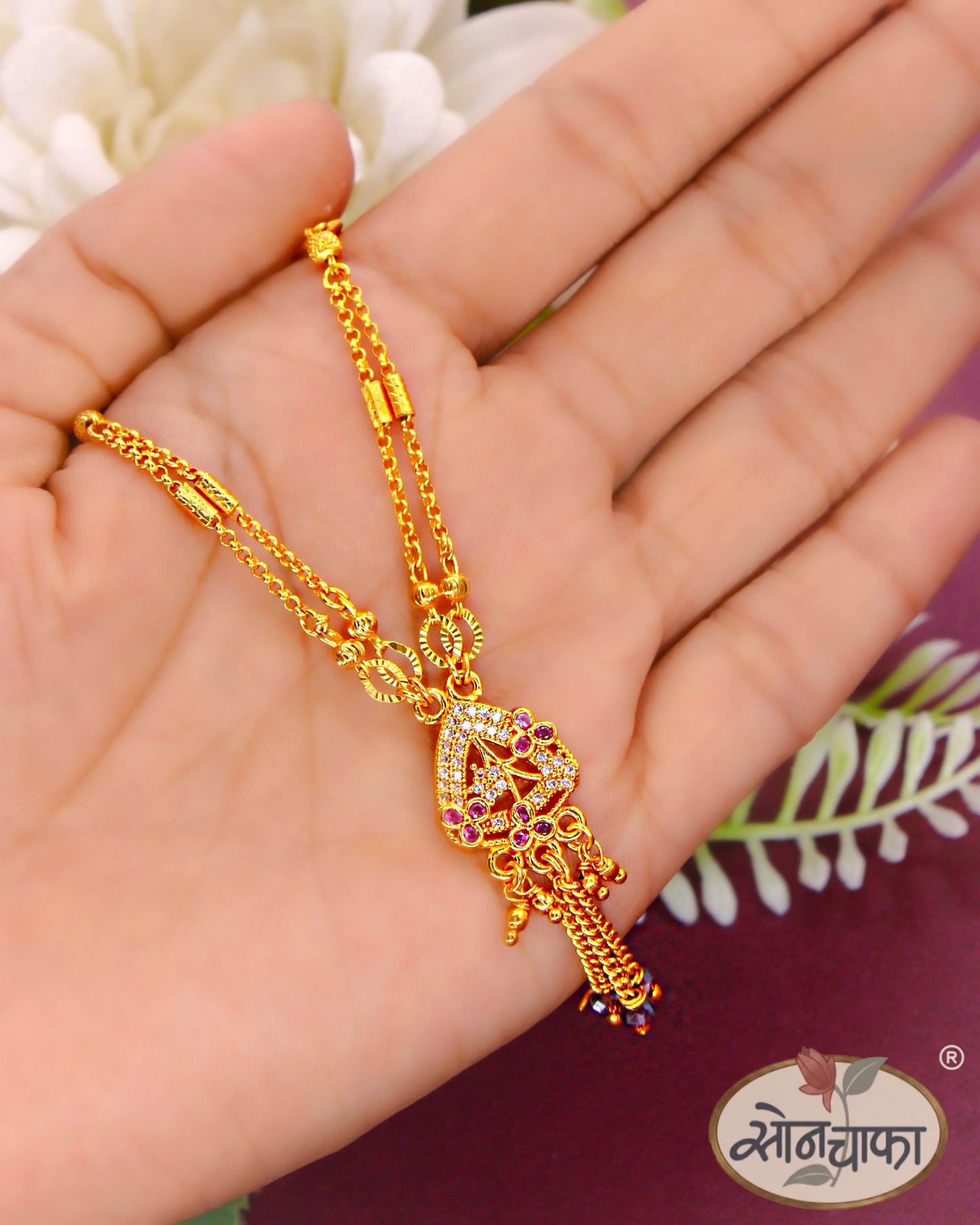 CLASSIC GOLDEN BEADS MANGALSUTRA