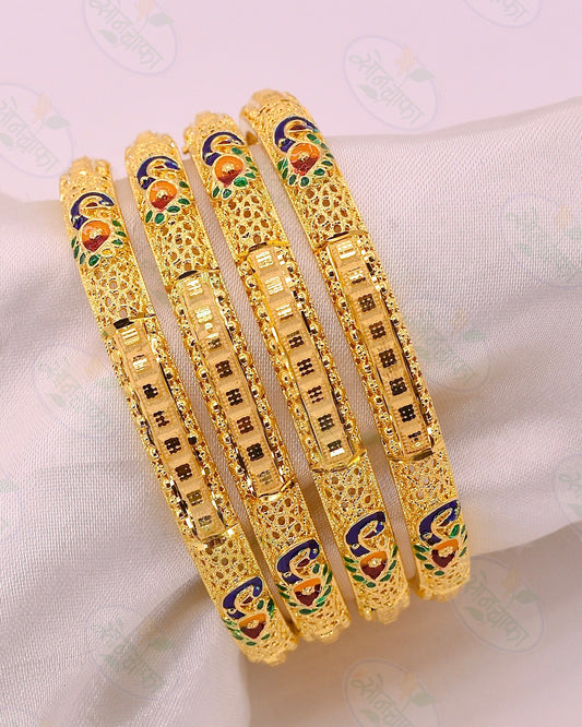 IMPRESSIVE GOLD PLATED BANGLES