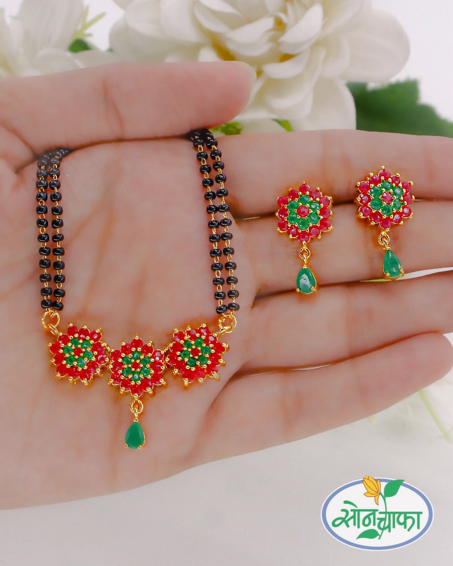 FLOWERET MOTI MANGALSUTRA